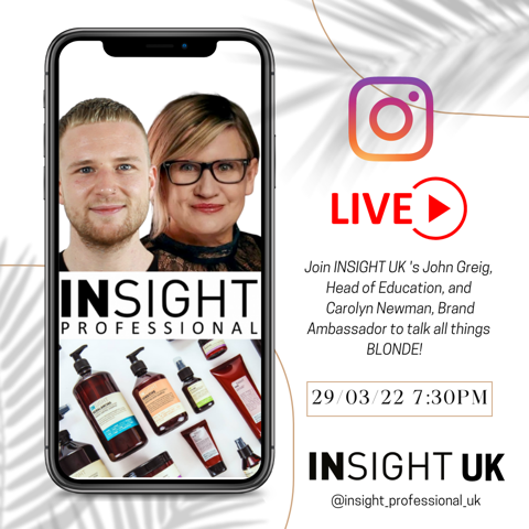 INSTAGRAM LIVE - Tuesday 29th March @ 7.30pm